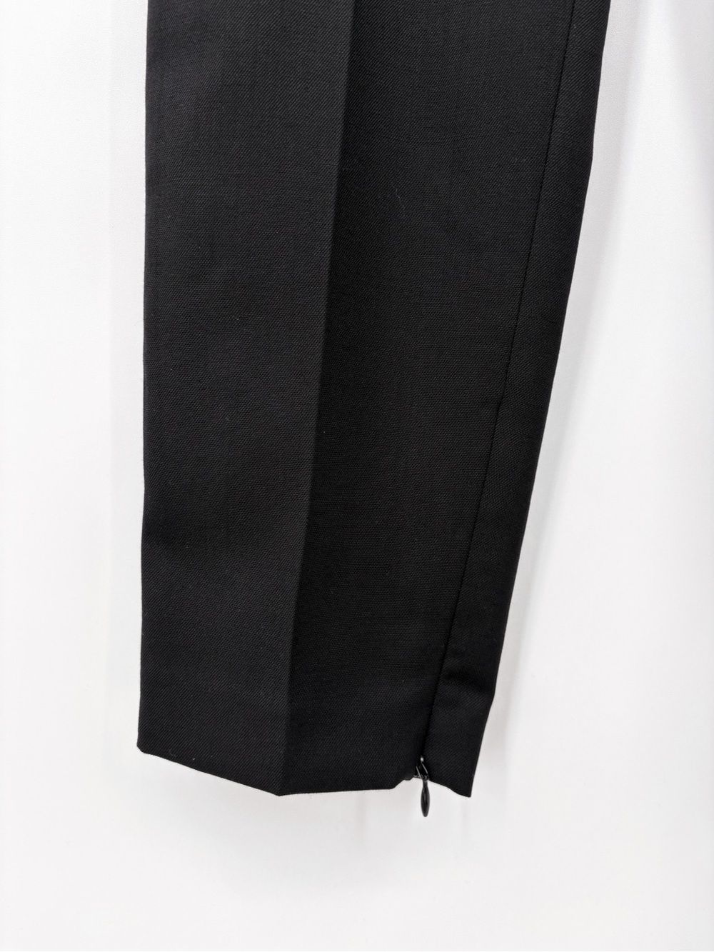 NILI LOTAN Leo Black Wool Tuxedo Trouser Pant Gold Stripe 6 - Picture 11 of 14